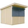Timbela - Marktkraam Met Toonbank - M950-terra Brown - 5,9 M2 - Lp Smartside Paneelconstructie
