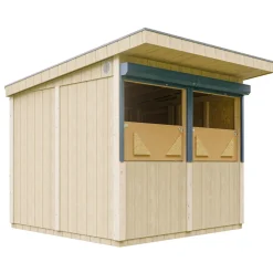 Timbela - Marktkraam Met Toonbank - M950-terra Brown - 5,9 M2 - Lp Smartside Paneelconstructie