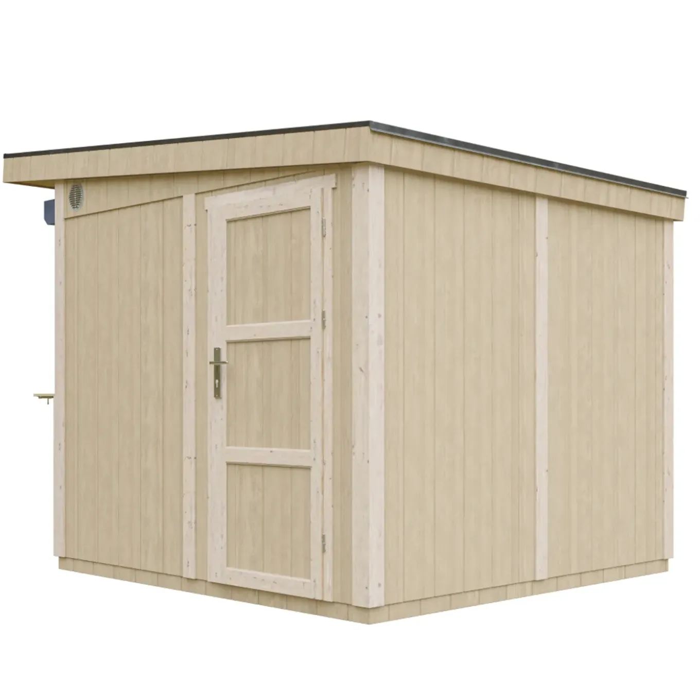 Timbela - Marktkraam Met Toonbank - M950-terra Brown - 5,9 M2 - Lp Smartside Paneelconstructie