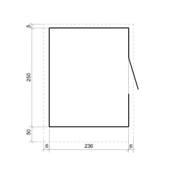 Timbela - Marktkraam Met Toonbank - M950-redwood Red - 5,9 M2 - Lp Smartside Paneelconstructie