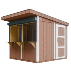 Timbela - Marktkraam Met Toonbank - M950 - 5,9 M2 - Lp Smartside Paneelconstructie