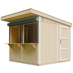 Timbela - Marktkraam Met Toonbank - M950 - 5,9 M2 - Lp Smartside Paneelconstructie