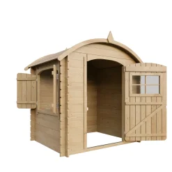 Timbela M505-1 - Houten Huis Voor Kinderen Zonder Vloer - 1,1m2 / 146x112xh145cm