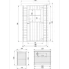 Timbela M306 - Houten Tuinschuur 2.63 M2 - Tuinhuis Voor Gereedschaps- En Fietsenstalling