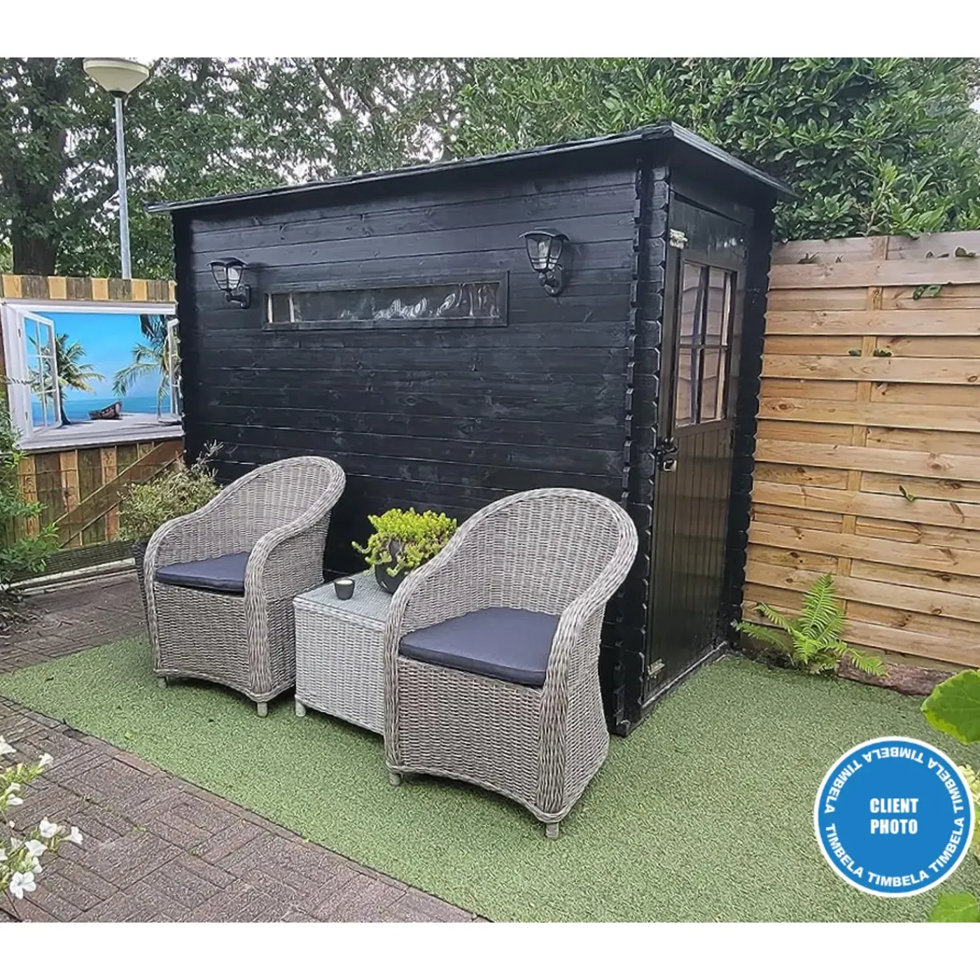 Timbela M306 - Houten Tuinschuur 2.63 M2 - Tuinhuis Voor Gereedschaps- En Fietsenstalling