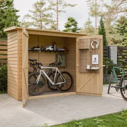 Timbela M348 - Houten Tuinschuur 2,1 M2 - Tuinhuis Zonder Vloer - Gereedschap Schuur