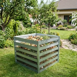 Timbela - Tuincomposter Uitbreidingsmodule - M800a - Metalen Compostbak - 91 X 91 X H85 Cm / 704l