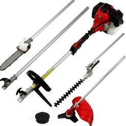 T-Mech 5-in-1 Multitool voor de Tuin - Heggenschaar, Kettingzaag,