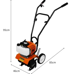 T-Mech Tuinfrees - 52cc 2-takt Benzinemotor - Tankinhoud: 1.2L -