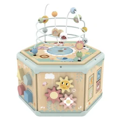 Tooky Toy 7-in-1 Houten Activiteitenkubus - 31 X 27,4 X 35 Cm - + 2 Jaar