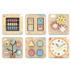 Tooky Toy 7-in-1 Houten Activiteitenkubus - 31 X 27,4 X 35 Cm - + 2 Jaar