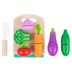 Tooky Toy Speelgoed Snijset Van Hout - Groente - 6-delig
