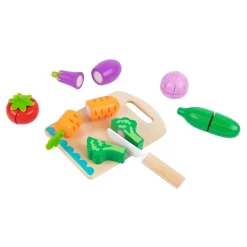 Tooky Toy Speelgoed Snijset Van Hout - Groente - 6-delig