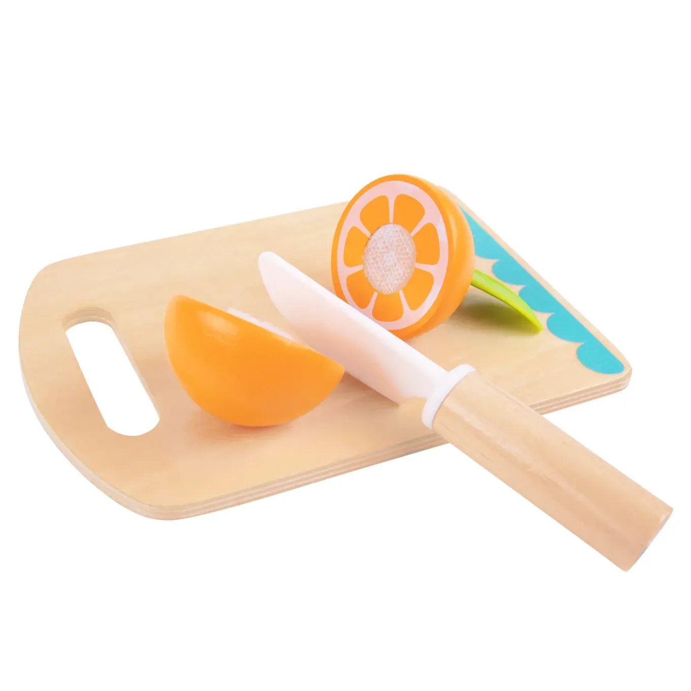Tooky Toy Speelgoed Snijset Van Hout - Fruit - 6-delig