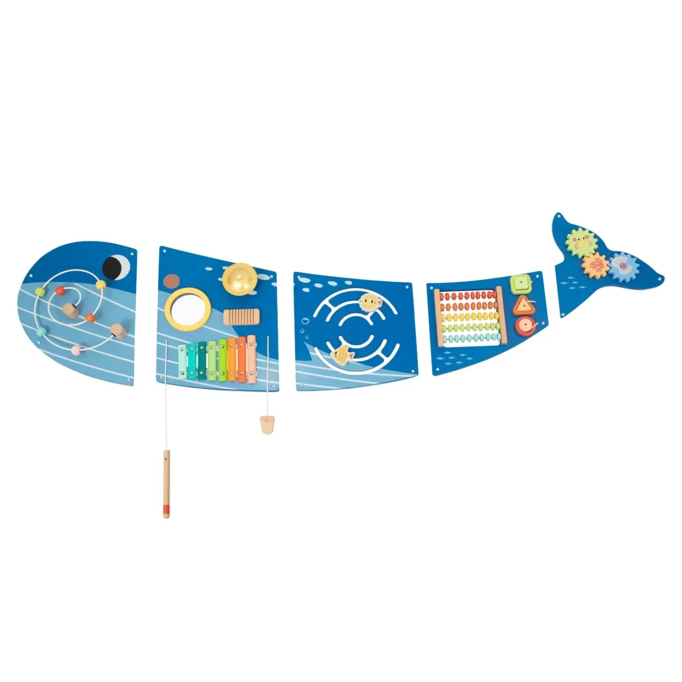 Tooky Toy Walvis Activiteitenpaneel - Speelgoed Van Hout
