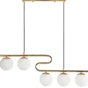 Toolight Hanglamp App1599-5cp Goud 108x108x108cm