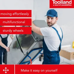 Toolland Steekwagen, Inklapbaar, Transportwagen, 150 Kg, Blauw