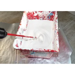 Toolland Universele Verfmixer, 60 X 400 Mm, Geplastificeerd Staal 40 Cm, Rood, Met Kunststof Bekleed