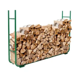 Toolland Verstelbaar houtrek voor brandhout en houtblokken, roestbestendig, breedte 150-220 cm, Groe