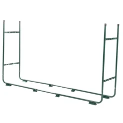 Toolland Verstelbaar houtrek voor brandhout en houtblokken, roestbestendig, breedte 150-220 cm, Groe