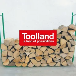 Toolland Verstelbaar houtrek voor brandhout en houtblokken, roestbestendig, breedte 150-220 cm, Groe