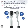 4toolz Doppenset 108-delig In Koffer - 72 Tands Ratels 1/2" En 1/4'' Dop En Bits