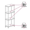 Toomax Universal Opbergrek - 4 Planken - 60x30x138 Cm