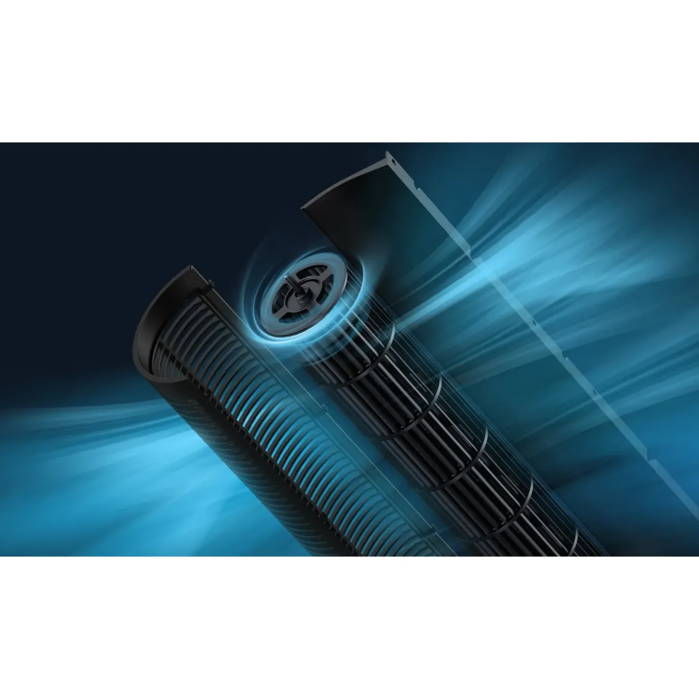 Torenventilator Eurom Vento 3D Silent Comfort Tower - 12 snelheden - oscillerend - met timer - Hoogte 95cm