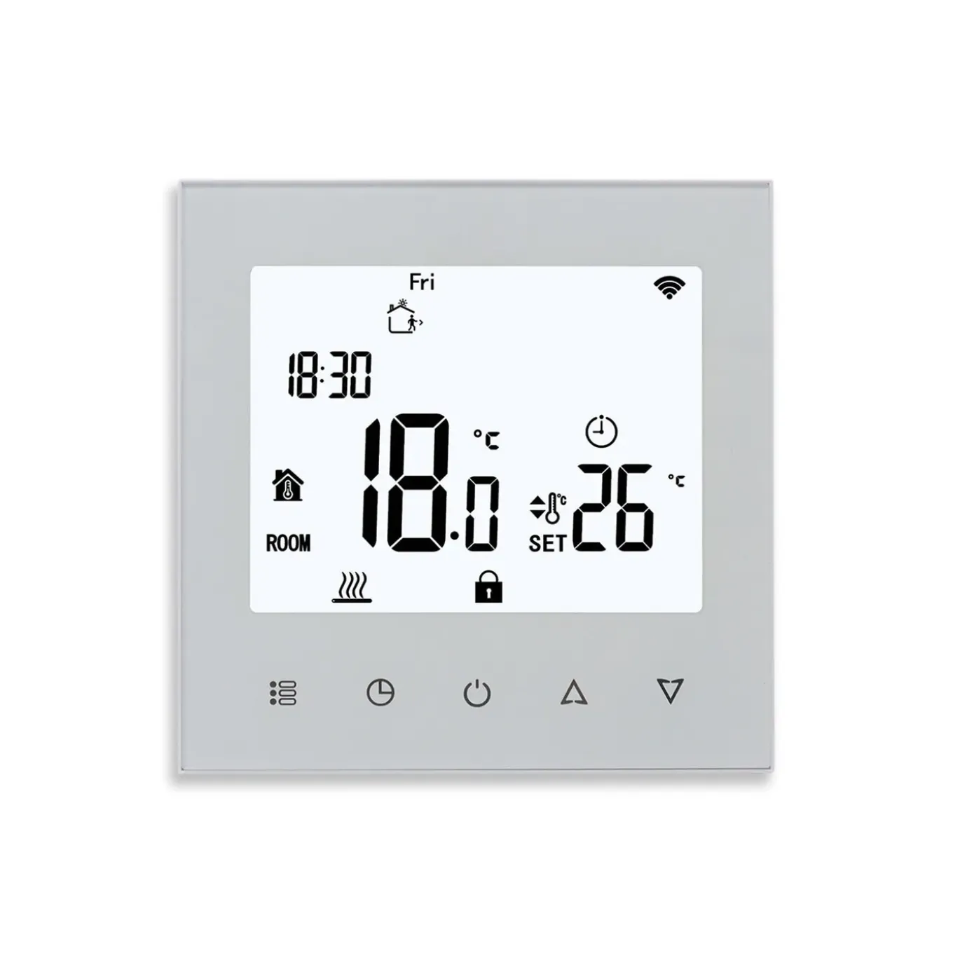 Touch-prf 78 Programmeerbare Thermostaat Wit Of Zwart