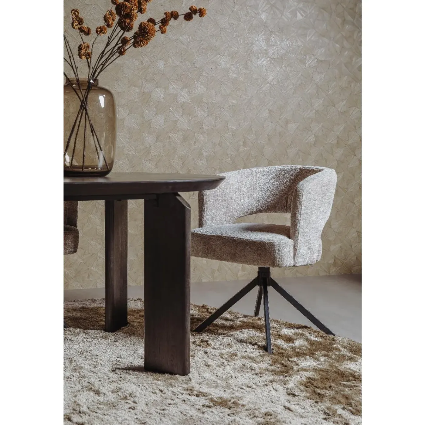 Tower Living - Allure Eettafel Deens Ovaal - 220 Cm - Donkerbruin