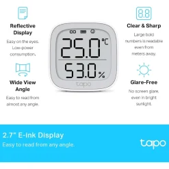 TP-Link Tapo T315 - Slimme thermometer - Vochtigheidsmeter - Hygrometer