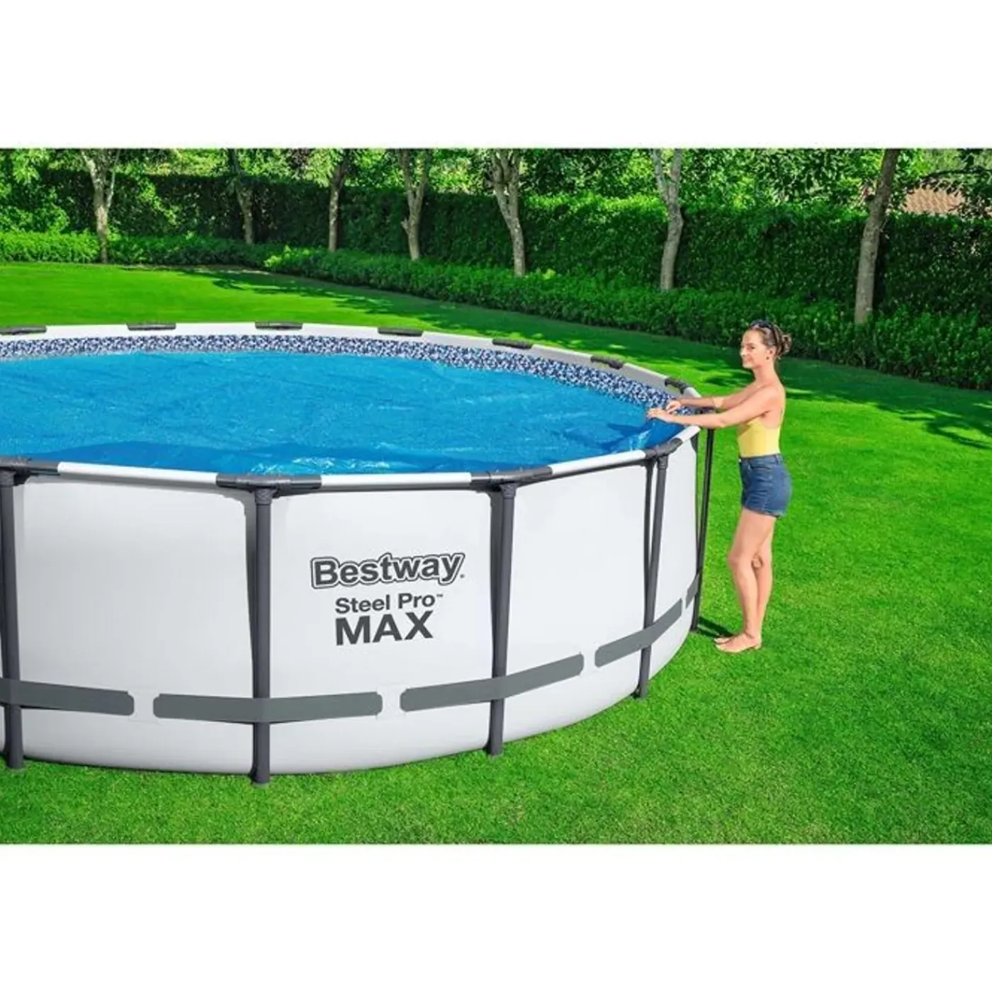 Bestway Trigano - Ronde Bubbelafdekking Voor Zwembad - Model Binnen - Ø 4,17 M