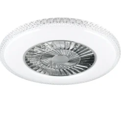 Trio - Plafondventilator Harstad - Zilver - 60x60x18 Cm