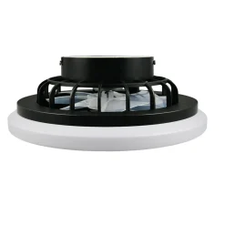 Trio - Plafondventilator Rotsund - Zwart - 38x38x14 Cm