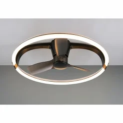 Trio - Plafondventilator Stockholm - Zwart Mat - 73.5x73.5x23 Cm