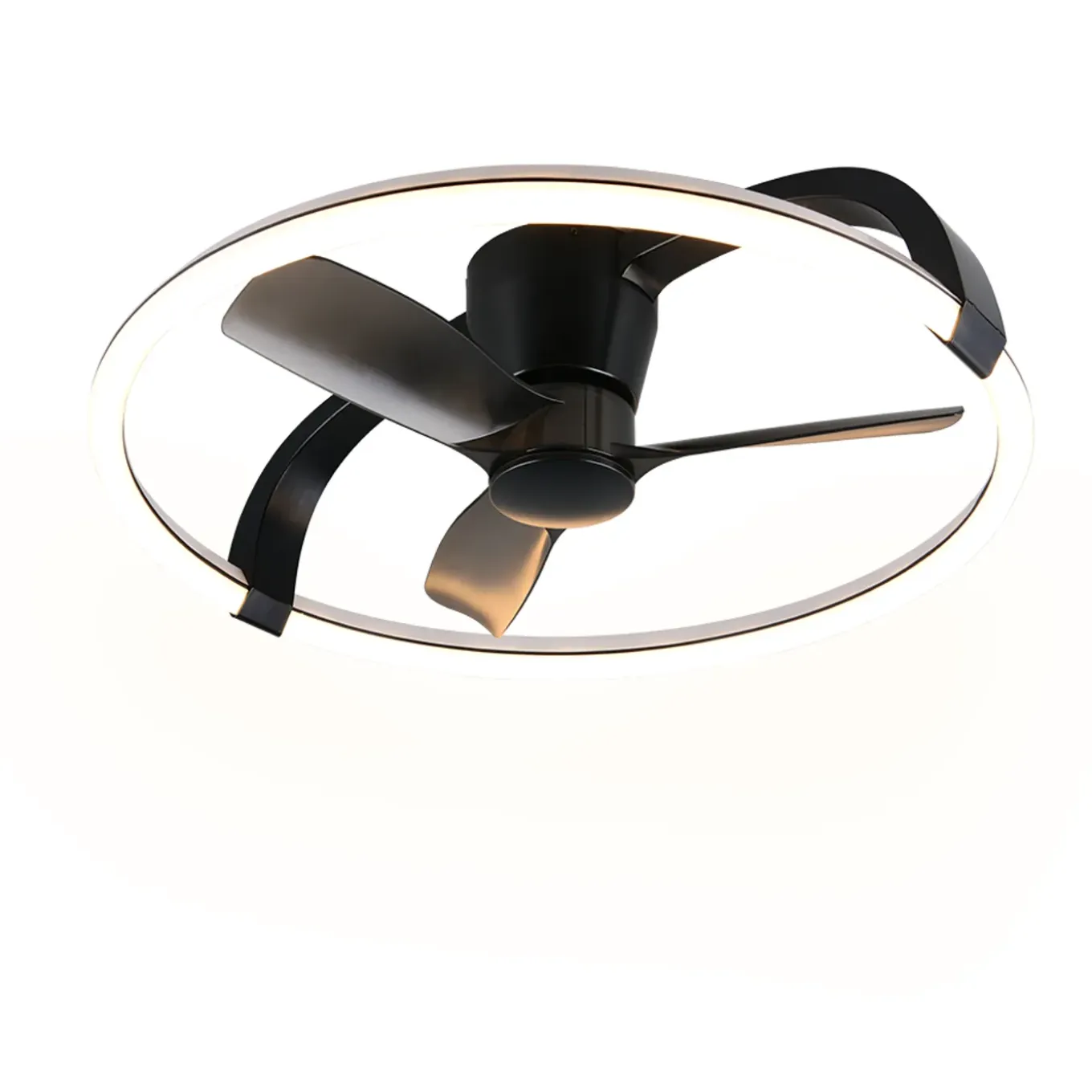 Trio - Plafondventilator Stockholm - Zwart Mat - 73.5x73.5x23 Cm