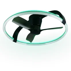 Trio - Plafondventilator Stockholm - Zwart Mat - 73.5x73.5x23 Cm