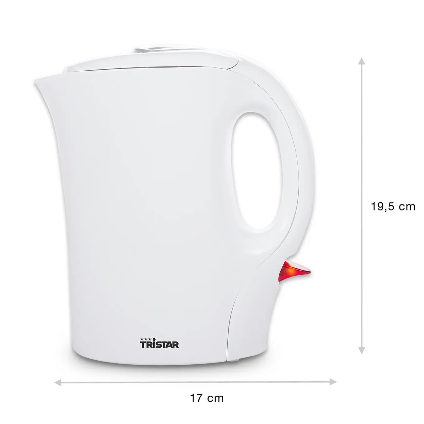 Tristar Waterkoker - 1 Liter - 1100 Watt - Compact - Wit - Camping - WK-3372