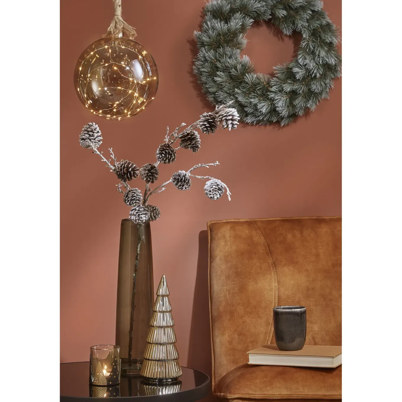 Triumph Tree Pittsburgh Kerstkrans - Diam.45 Cm - Groen