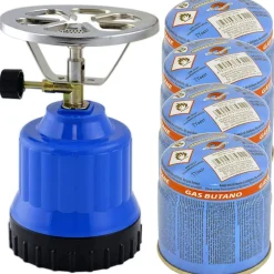 TronicXL Camping kooktoestel met 4gasvulling, campingkooktoestel, camping, butaangasbrander