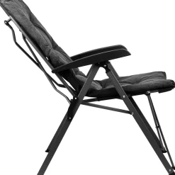 TRVLMORE Campingstoel - Inclusief Draagtas - 150 Kg - Opbergvak - Klapstoel - Zwart