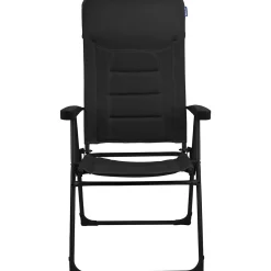 TRVLMORE Campingstoel - 7 Standen - 120 Kg - Ligstand - Inklapbaar - Zwart