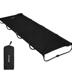 TRVLMORE Veldbed Opvouwbaar - 120kg Draagvermogen - Stretcher 1 Persoons - Zwart