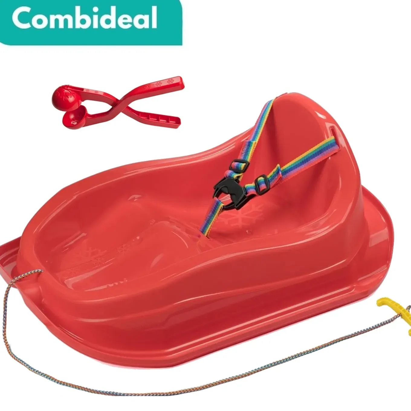 Tuilana - Combideal - Sneeuwslee - Met Sneeuwbalknijper - Rood