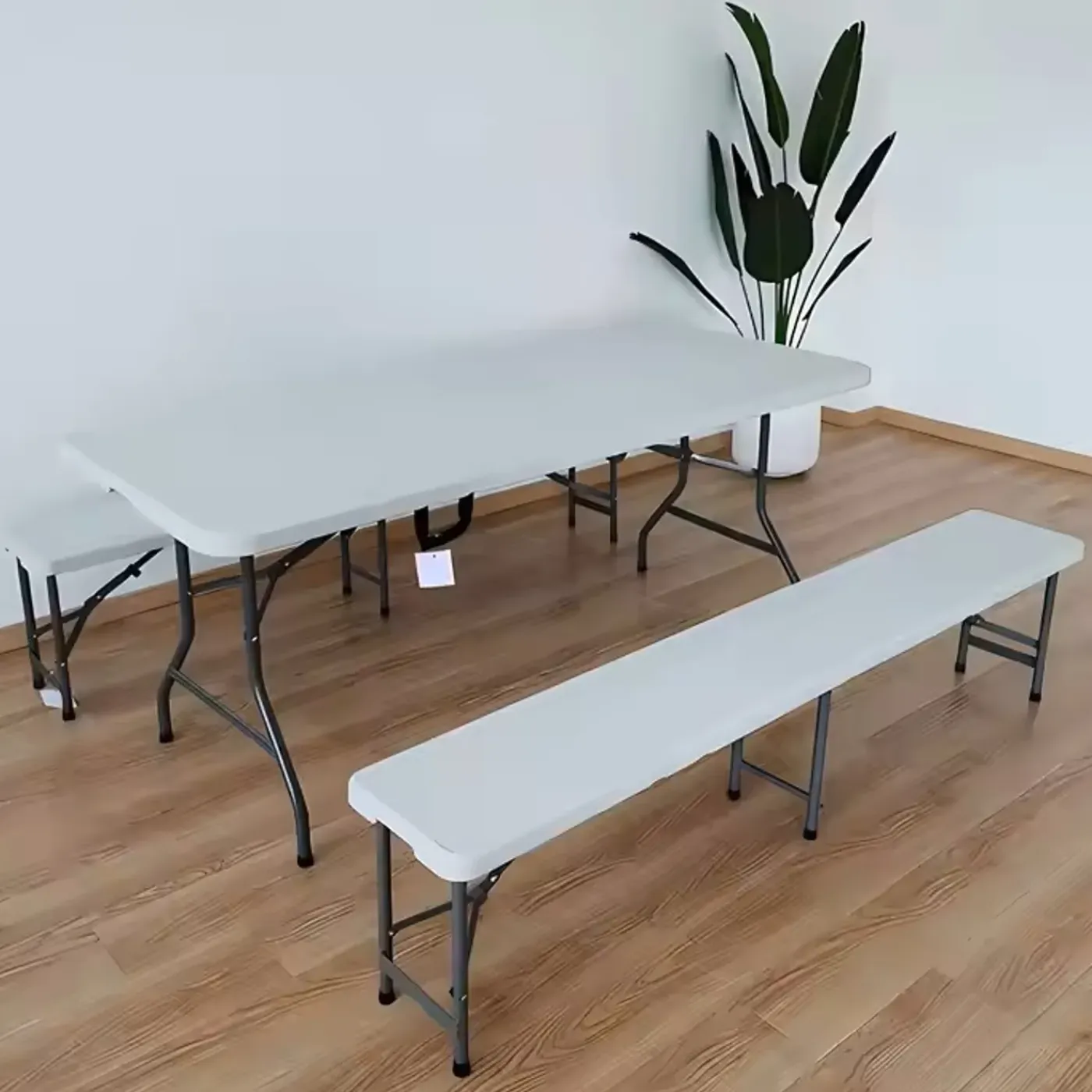Overig Tuinbank Party opvouwbaar wit 181x30x43cm