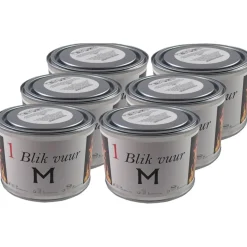 Overig Tuinfakkel In Blik - 6x - 4 Branduren - 11 X 7 Cm