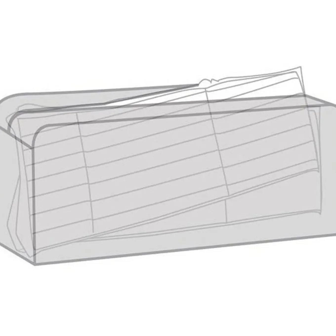 Tuinkussens Opbergtas - Zwart - 130 X 50 X 32 Cm