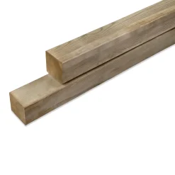 Tuinpaal Vierkant Geïmpregneerd - Grenen - 68x68mm - Lengte 240cm