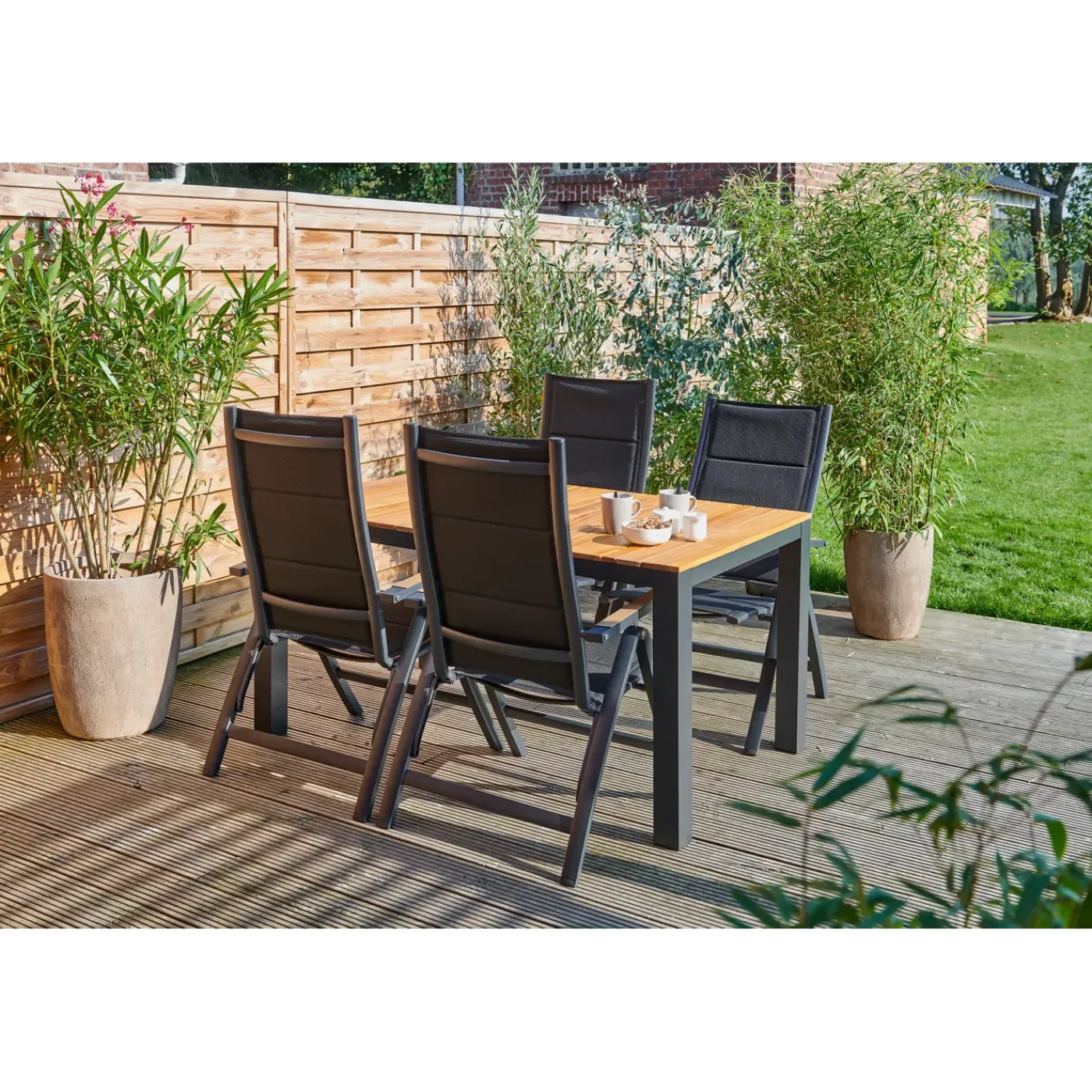 Overig Tuintafel Limoux aluminium/teakhout 152x90cm