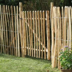 Tuintoppers Poort Schapenhek Hazelaarhout 100 X 100 Cm - Latafstand 3 - 5 Cm